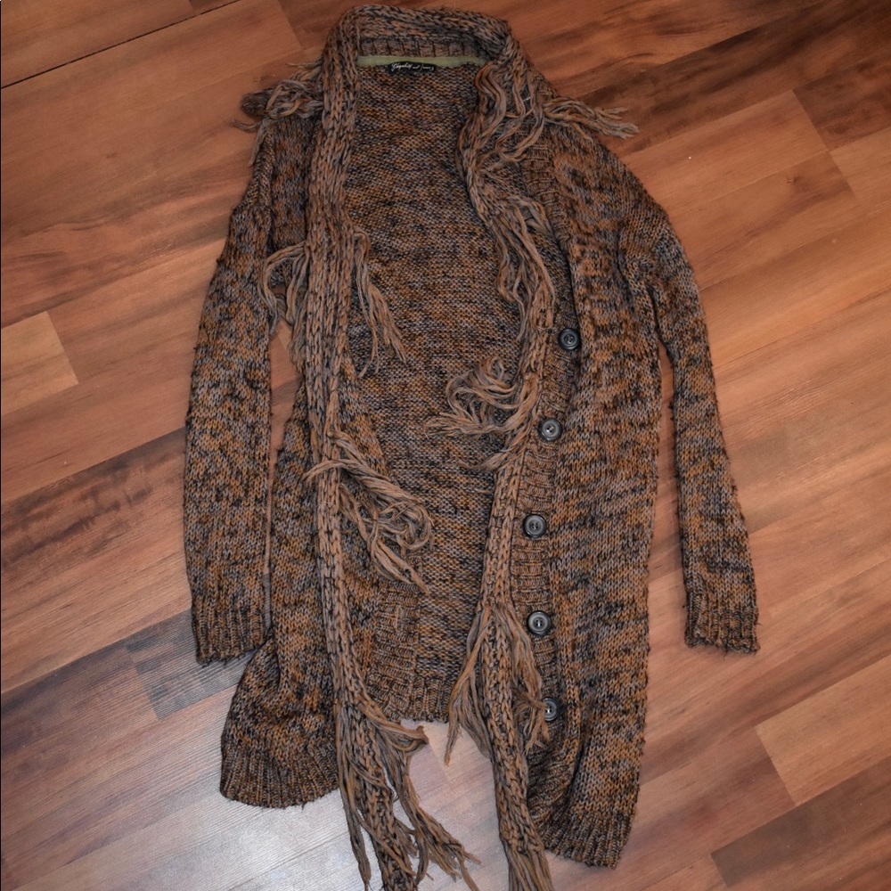 Elisabeth and James duster sweater